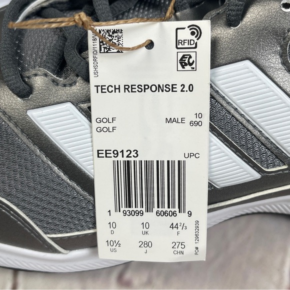 ADIDAS NEW Tech Response 2.0 EE9123 men’s silver grey white golf shoes size 10.5 - Picture 5 of 11
